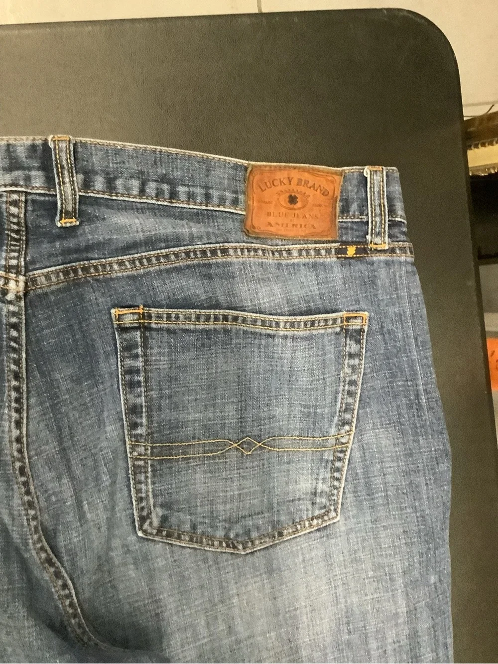 Lucky Brand Men's Straight-Leg Denim Jeans in Faded Blue